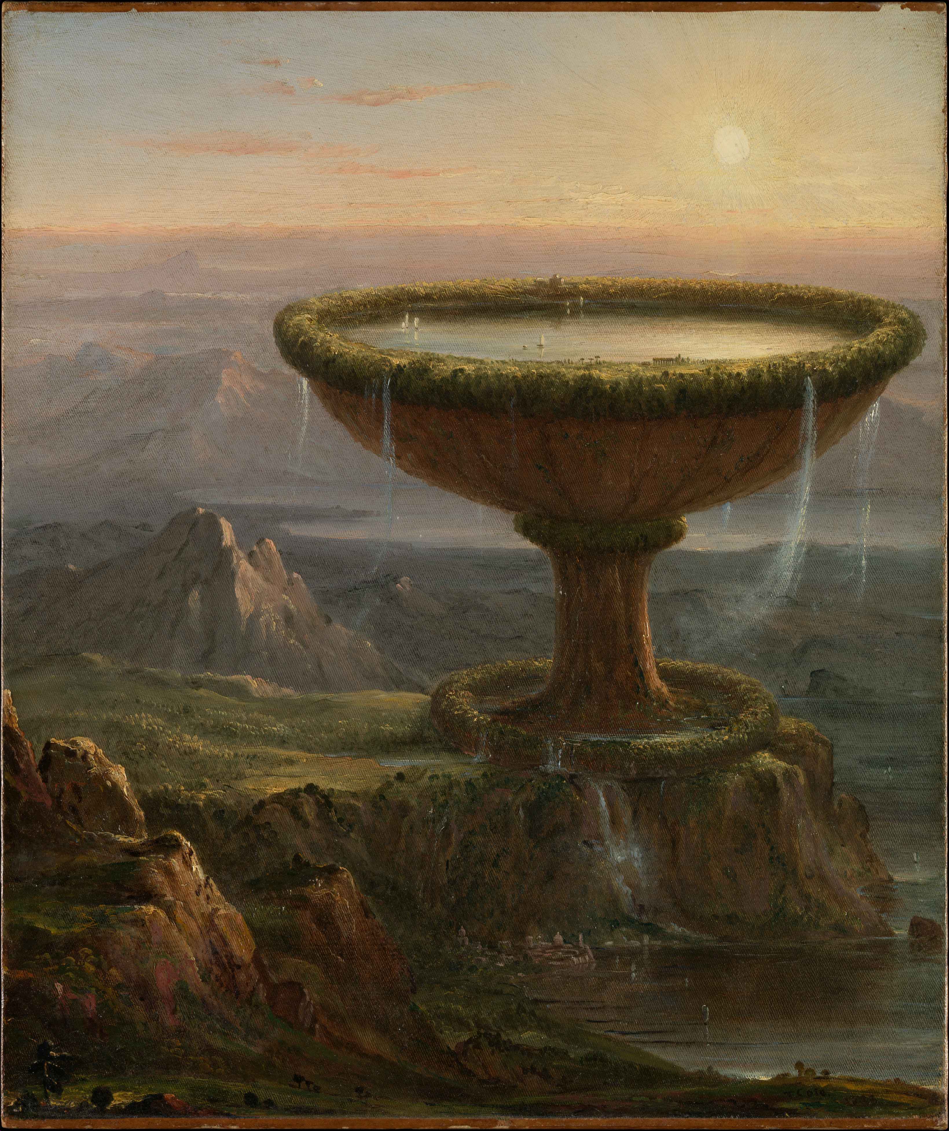 The Titans Gobelet painting by Thomas Cole