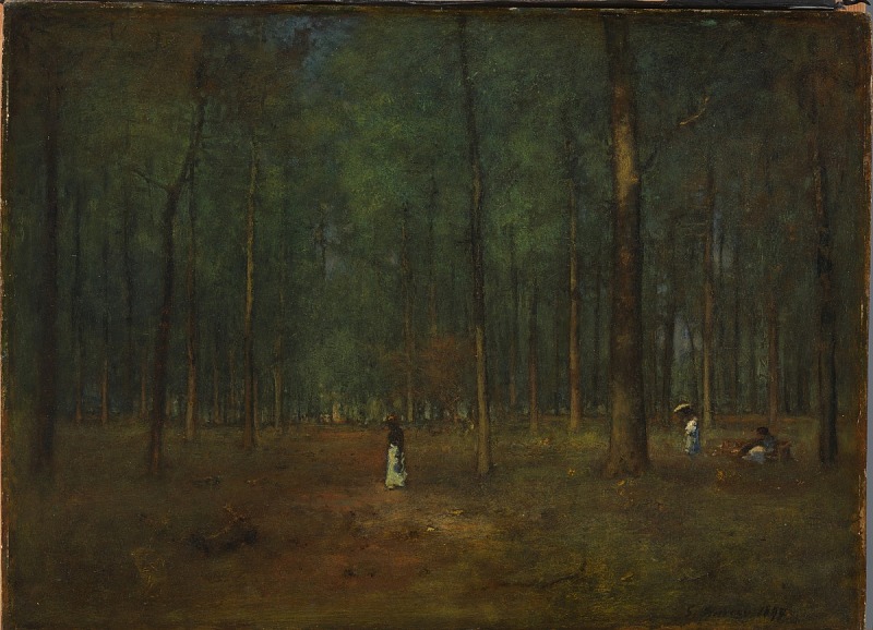 The painting "Georgia Pines".